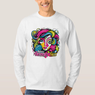 芸術的抽象芸術顔ロゴデザイン Tシャツ