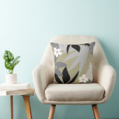 芸術的抽象芸術 |グレーとセージ緑 クッション (椅子)