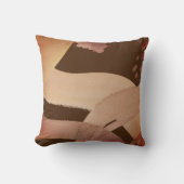 芸術的抽象芸術 |ニュートラル自然カラーパレット クッション (正面)