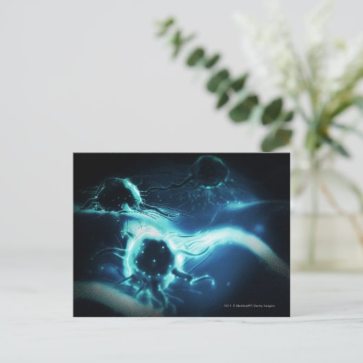 芸術的描写がん細胞 ポストカード (スタンド正面)