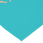 芸術的泳ぐ人 ショートテーブルランナー (コーナー)