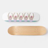 芸術的泳ぐ人 |シンクロスイミングデザインアート スケートボード (横)