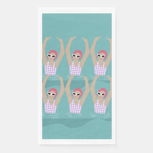 芸術的泳ぐ人 |スイミング芸術的イラストレーション (正面)