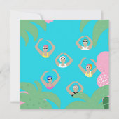 芸術的泳ぐ人 |スイミング芸術的イラストレーション カード (正面)