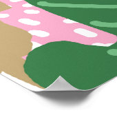 芸術的泳ぐ人 |スイミング芸術的イラストレーション ポスター (角)