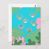 芸術的泳ぐ人 |スイミング芸術的イラストレーション ポストカード (正面/裏面)