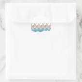 芸術的泳ぐ人 |スイミング芸術的イラストレーション ラウンドシール (バッグ)