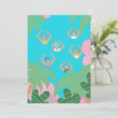 芸術的泳ぐ人 |スイミング芸術的イラストレーション 招待状 (スタンド正面)