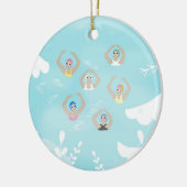 芸術的泳ぐ人 |スイミング芸術的ウィンターアート セラミックオーナメント (左)