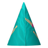 芸術的泳ぐ人 – 水中で泳ぐ パーティーハット (裏面)