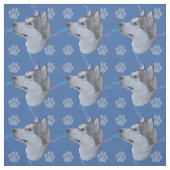 芸術的犬 – Alaskan Malamute v1 ファブリック (見本)