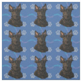芸術的犬 – Scotish Terrier v1 ファブリック (見本)
