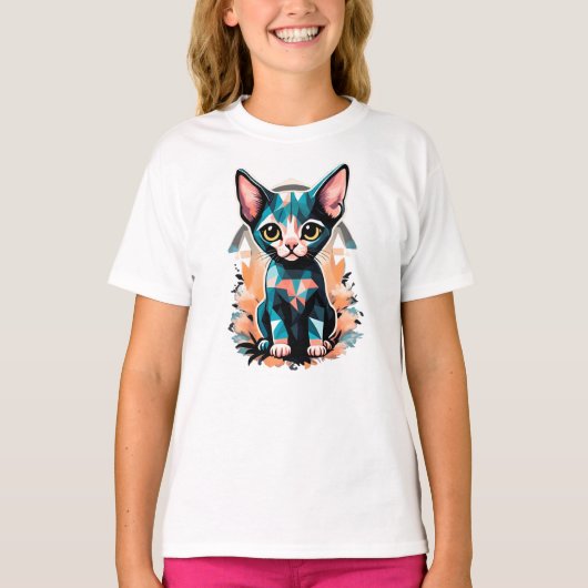 芸術的猫 Tシャツ (正面)