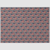 芸術的米国国旗の赤白と青の切り離し 薄葉紙 (正面)