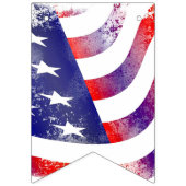 芸術的米国国旗の赤白と青 バンティングフラッグ (第3の旗)