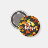 芸術的紅葉パターン マグネット (正面/裏面)