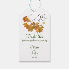 芸術的紅葉結婚のギフトラベル ギフトタグ