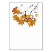 芸術的紅葉結婚のテーブル番号 テーブルナンバー (裏面)