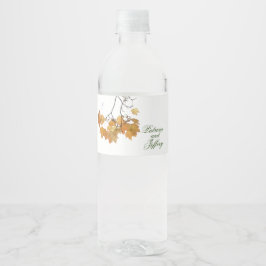 芸術的紅葉結婚のボトルのラベル ペットボトルラベル