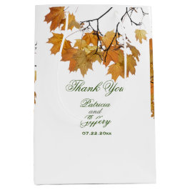 芸術的紅葉結婚の中抱き枕 ミディアムペーパーバッグ