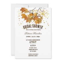 芸術的紅葉結婚ブライダルシャワー