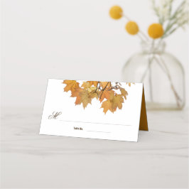 芸術的紅葉結婚座席表 プレイスカード