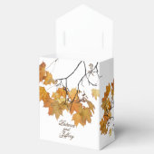 芸術的紅葉結婚式の引き出物ボックス フェイバーボックス (オープン)