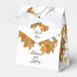 芸術的紅葉結婚式の引き出物ボックス フェイバーボックス