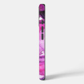 芸術的紫モダン水色の花 Case-Mate iPhoneケース (裏面 / 左)