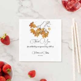 芸術的結婚紅葉 スタンダードカクテルナプキン