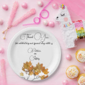 芸術的結婚紅葉 ペーパープレート (パーティー)