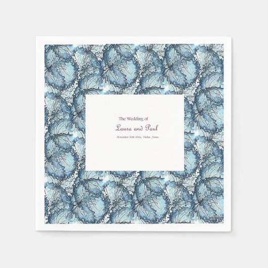 芸術的結婚肉 スタンダードカクテルナプキン (正面)