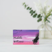 芸術的絵を描脳卒中 |絵を描（ばちゃばちゃ）跳ねる 名刺 (スタンド正面)