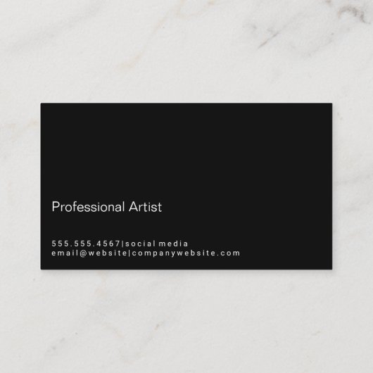 芸術的絵を描脳卒中 |絵を描(ばちゃばちゃ)跳ねる 名刺 (裏面)