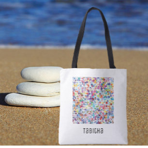 芸術的絵を描(ばちゃばちゃ)跳ねるカラフル トートバッグ