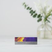 芸術的絵を描 | グレージオメトリ スキニー名刺 (スタンド正面)