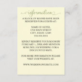 芸術的線離れ結婚の エンクロージャーカード (正面)