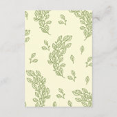 芸術的線離れ結婚の エンクロージャーカード (裏面)