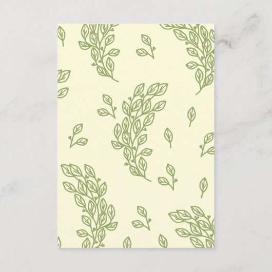 芸術的線離れ結婚の エンクロージャーカード (裏面)