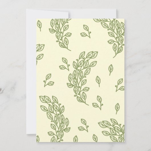 芸術的線離れ結婚の 招待状 (裏面)