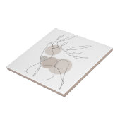 芸術的線，白，黒，グレー光 タイル (側面)