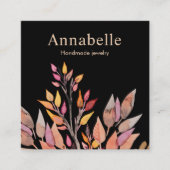 芸術的自然水彩植物広場 スクエア名刺 (正面)