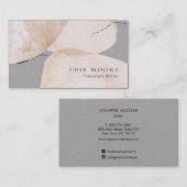 芸術的色彩の鮮やか抽象芸術水色 名刺 (正面/裏面)