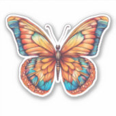 芸術的蝶の防水 シール (正面)