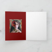 芸術的表示 – 全空白の大事な行事カード サンキューカード (内部)