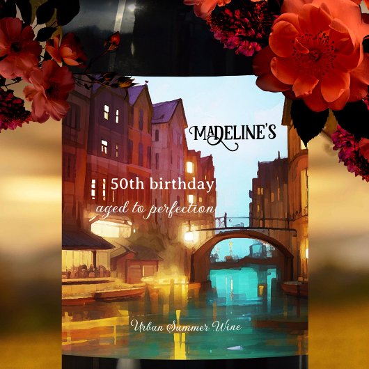 芸術的誕生日の夏 ワインラベル