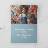 芸術的誕生日カード サンキューカード (内部)