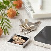 芸術的貝殻 キーホルダー (側面)