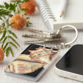 芸術的貝殻 キーホルダー (正面右)