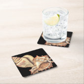 芸術的貝殻 スクエアペーパーコースター (インサイチュ)